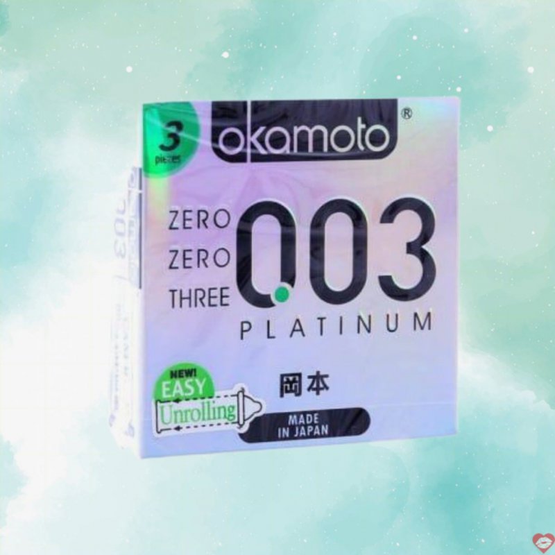Bao Cao Su Okamoto Platinum 0.03 Nhật Bản Siêu Mỏng Cao Cấp 