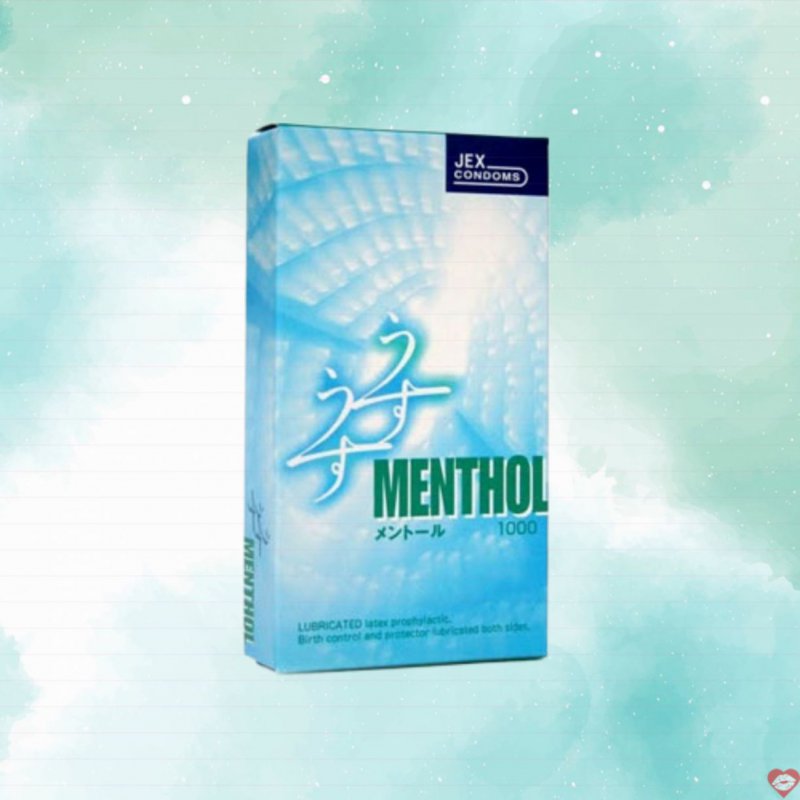 Bao cao su JEX siêu mỏng siêu trơn Menthol hộp 12 chiếc bảo vệ an toàn 