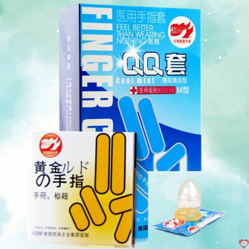 Bao cao su đeo ngón tay siêu mỏng kích thích nữ tránh viêm 