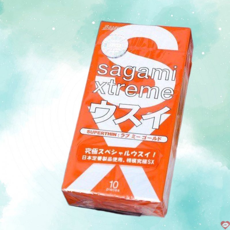 Bao Cao Su Sagami Love Me Orange Siêu Mỏng Hộp 10c Đảm Bảo 