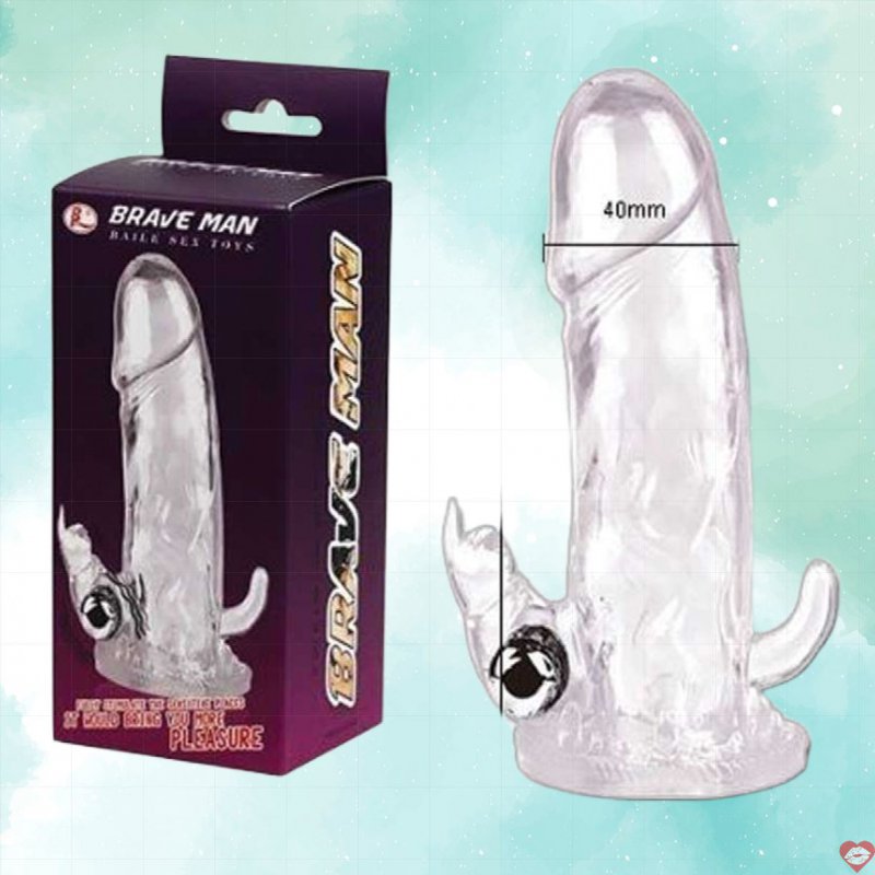 Đôn Dên Brave Man Trơn Rung Size Khủng Tăng Kích Thước 