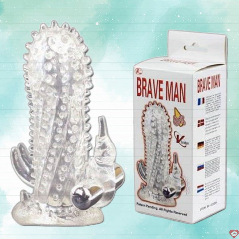 Bao cao su đôn Brave Man gai rung mạnh phê cực sướng, an toàn 