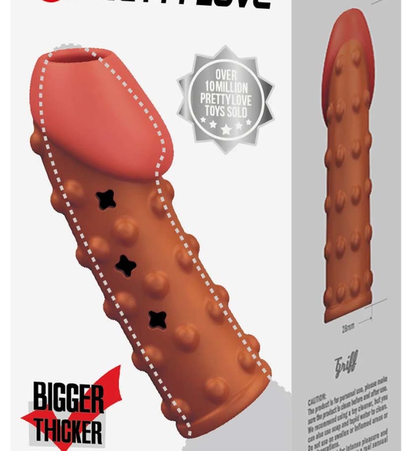 Bao Cao Su Gai Đôn Dên Hở Đầu PRETTY LOVE Silicone An Toàn Êm Ái