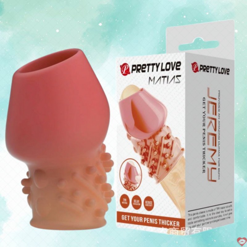 Bao cao su donden khúc Prettylove BI-026248-2 hở đầu có gân bi thiết kế 3D