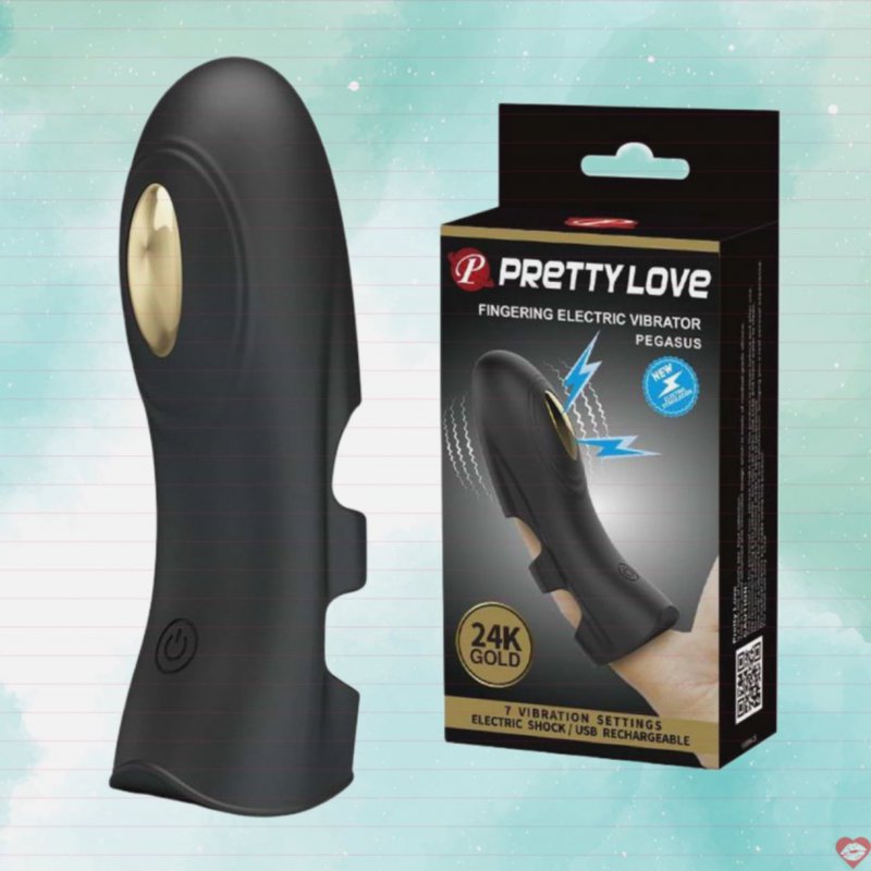 Sextoy ngón tay rung Baile Gold 18k phóng điện cao cấp độc đáo sang trọng 