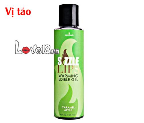 Dầu Massage Làm Nóng Cơ Thể Nếm Được Sensuva Sizzle Lips