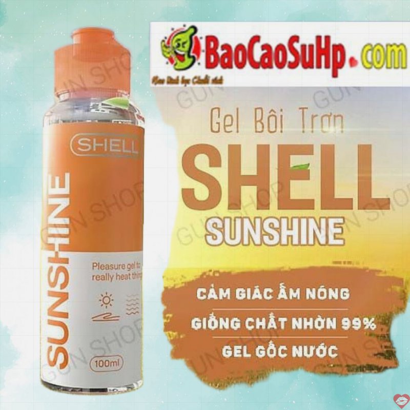 Gel Shell Warming nóng ấm tăng khoái cảm bôi trơn 100ml mới 