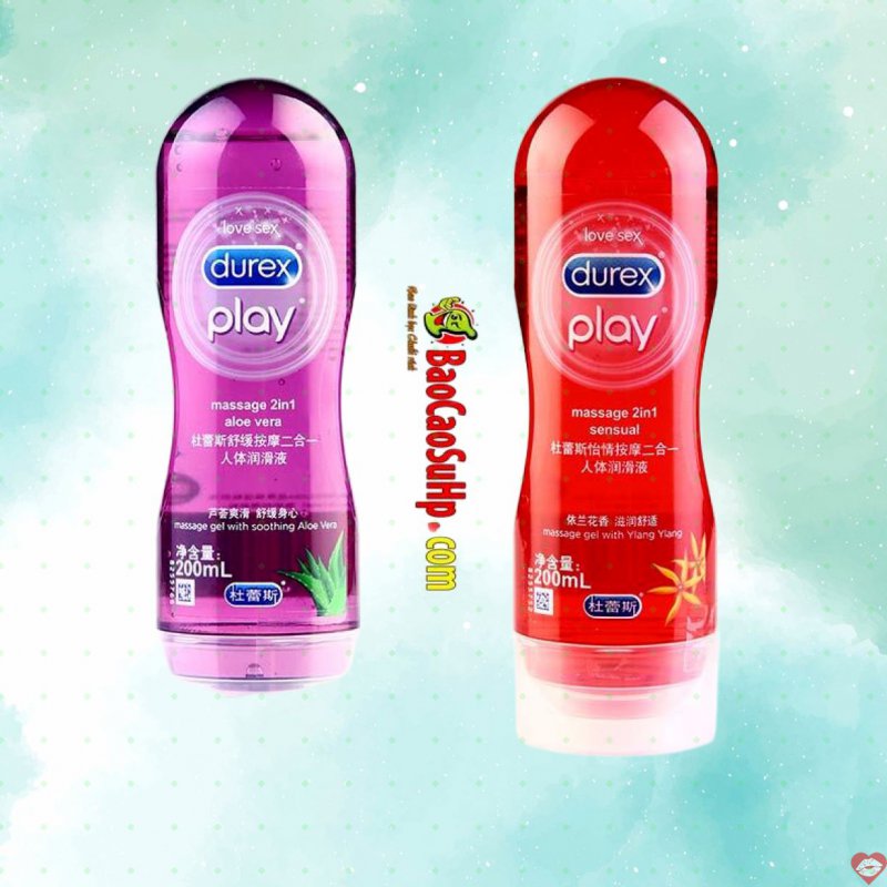 Gel Bôi Trơn Durex Play Aloe Vera Massage 2in1 Dưỡng Ẩm Dịu Nhẹ 