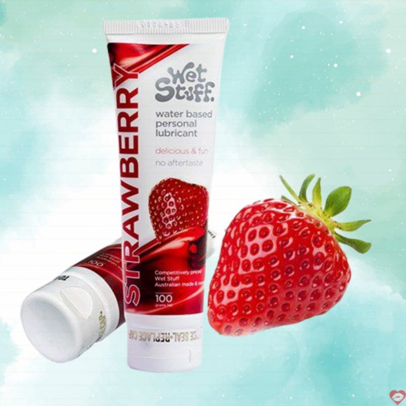 Gel bôi trơn gốc nước hương dâu Wet Stuff kích thích dễ chịu an toàn 