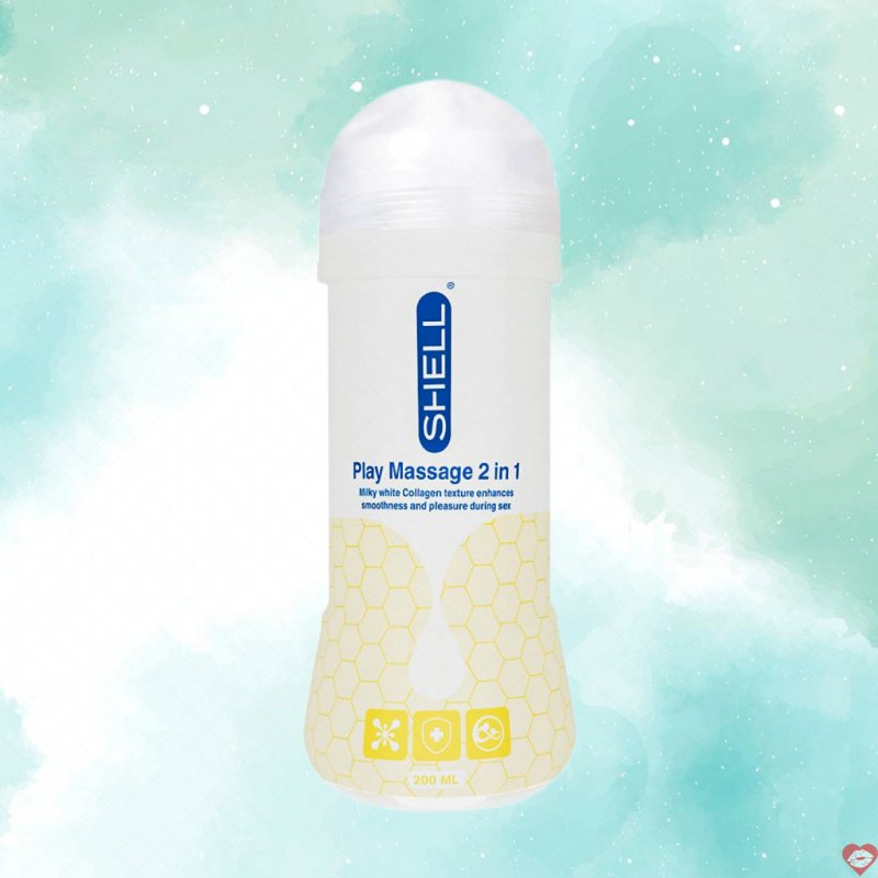 Gel bôi trơn Shell Play 2 in 1 Collagen 200ml tăng khoái cảm mềm mịn 
