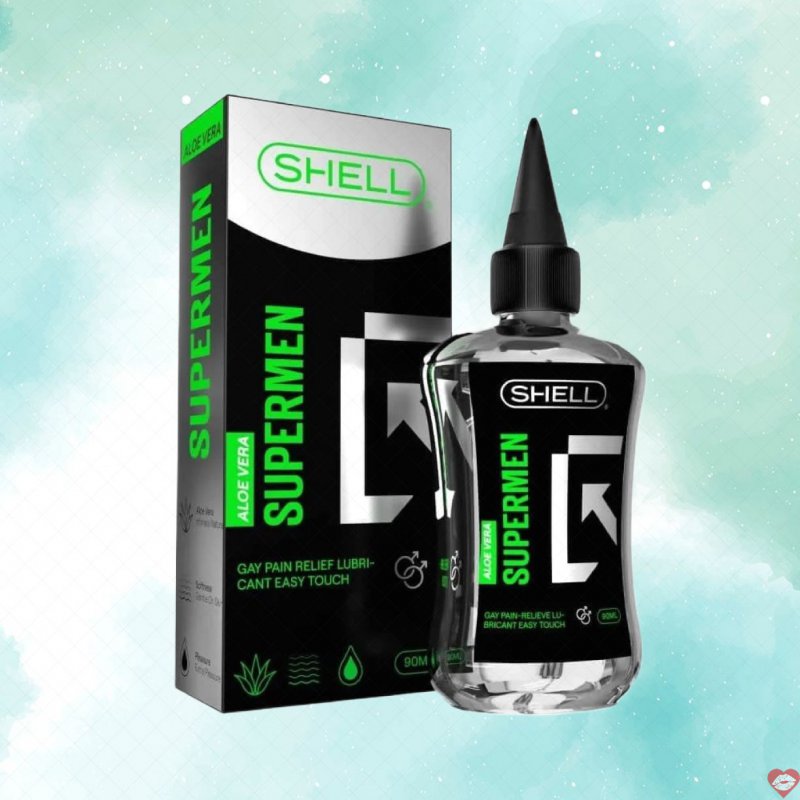 Gel bôi trơn hậu môn lô hội 90ml Shell Supermen mềm mượt an toàn 