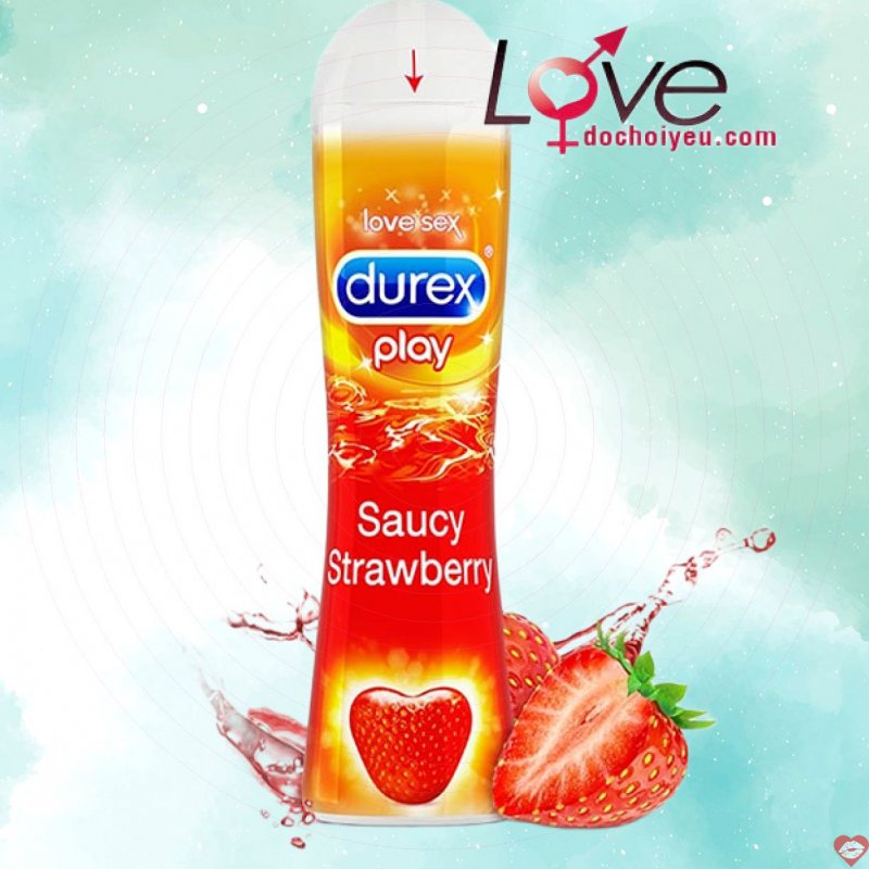 Gel bôi trơn cao cấp hương dâu Durex Play Strawberry 100ml
