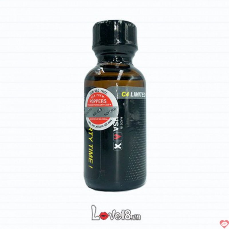 Chai hít kích dục C4 Long Lasting 30ml kéo dài đam mê tăng khoái cảm 