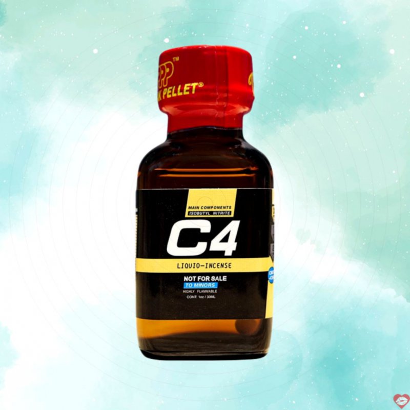 Chai hít tăng khoái cảm Popper PWD USA C4 Black Yellow - Chai 30ml