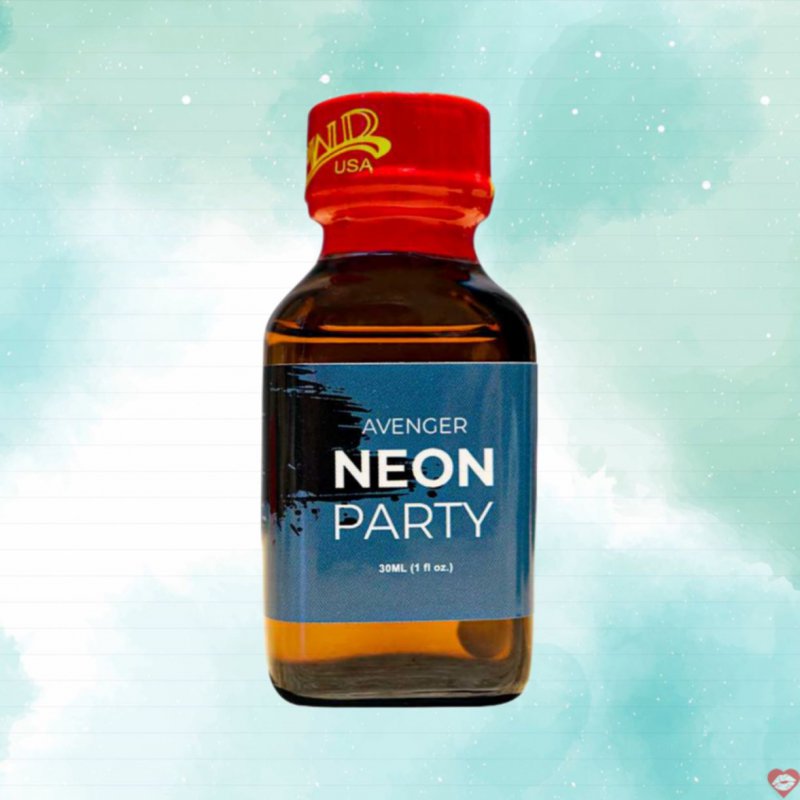 Chai hít tăng khoái cảm Popper PWD USA Avenger Neon Party Blue - Chai 30ml