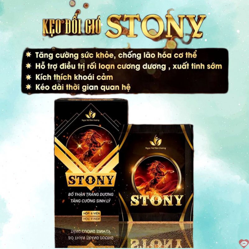 Kẹo đổi gió Stony tăng sinh lực nam - Hỗ trợ kéo dài hiệu quả 