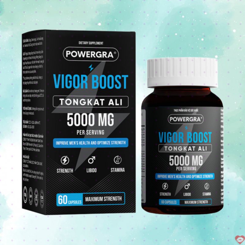 Viên uống tăng cường sinh lý nam Powergra Vigor Boost 60 viên chất lượng 