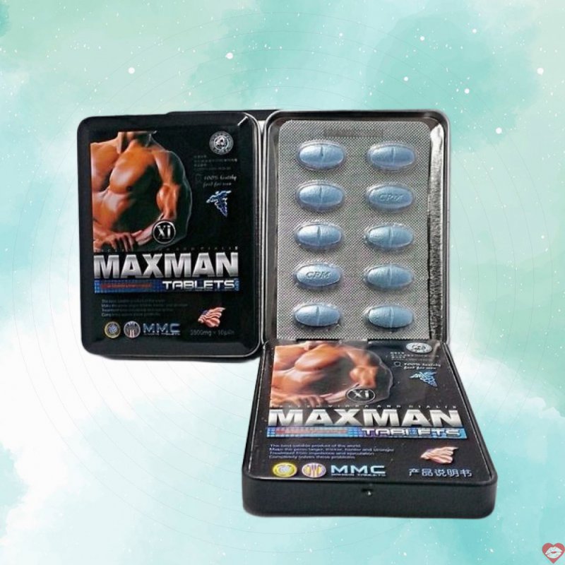 Viên uống cường dương Maxman USA chính hãng tăng cường sinh lý nhanh 