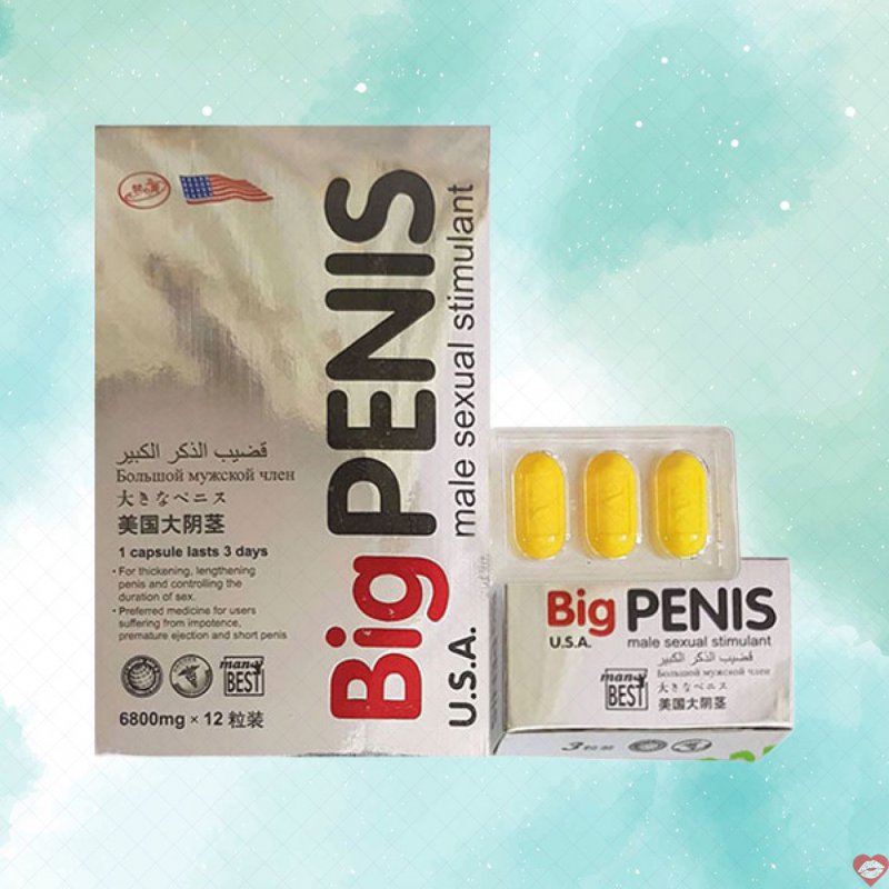 Thuốc cường dương Big Penis USA tăng cường sinh lý hiệu quả 
