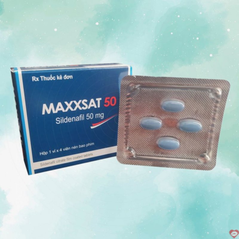 MAXXSAT 50 Sildenafil 50mg tăng cường sinh lý nam bền lâu 