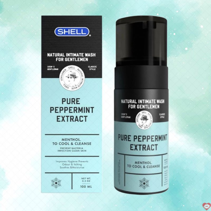 Dung dịch vệ sinh nam Shell tinh chất bạc hà mát lạnh sạch sâu 