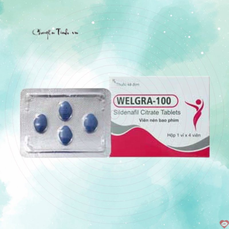 Viên Uống Cương Dương Ấn Độ Welgra 100mg Hỗ Trợ Sinh Lý Nam 
