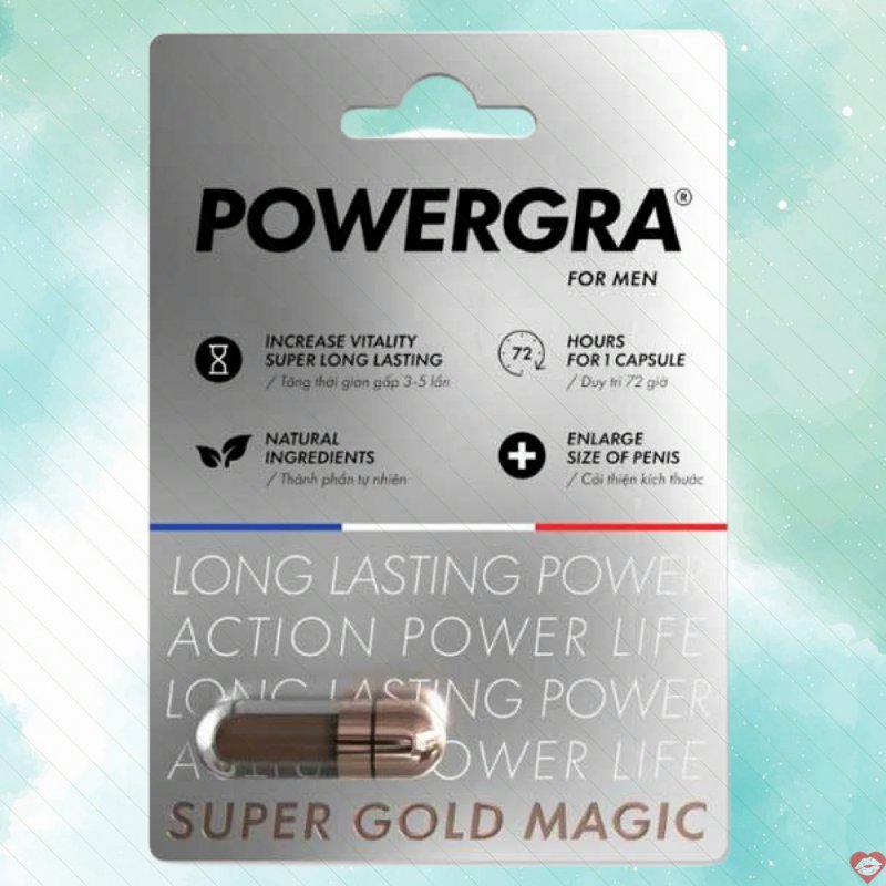 Viên uống Powergra tăng cường sinh lý cương cứng lâu bền 