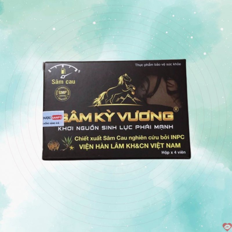 Sâm Kỳ Vương Thảo Dược Tăng Sinh Lý Nam Giới Hộp 4 Viên 