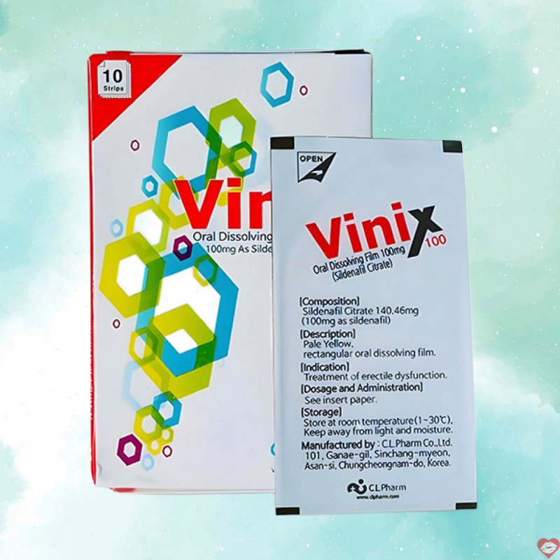 Tem ngậm Vinix 100mg Hàn Quốc tăng cường sinh lý mạnh mẽ 