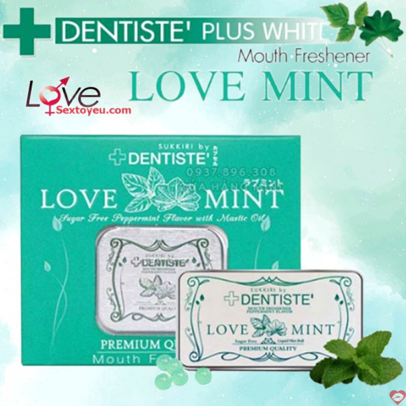 Kẹo ngậm phòng the BJ Love Mint nhập khẩu Thái Lan ngọt ngào 
