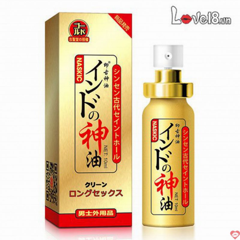 Xịt cương dương chống xuất tinh sớm Naskic Nhật Bản kéo dài quan hệ dễ dùng 