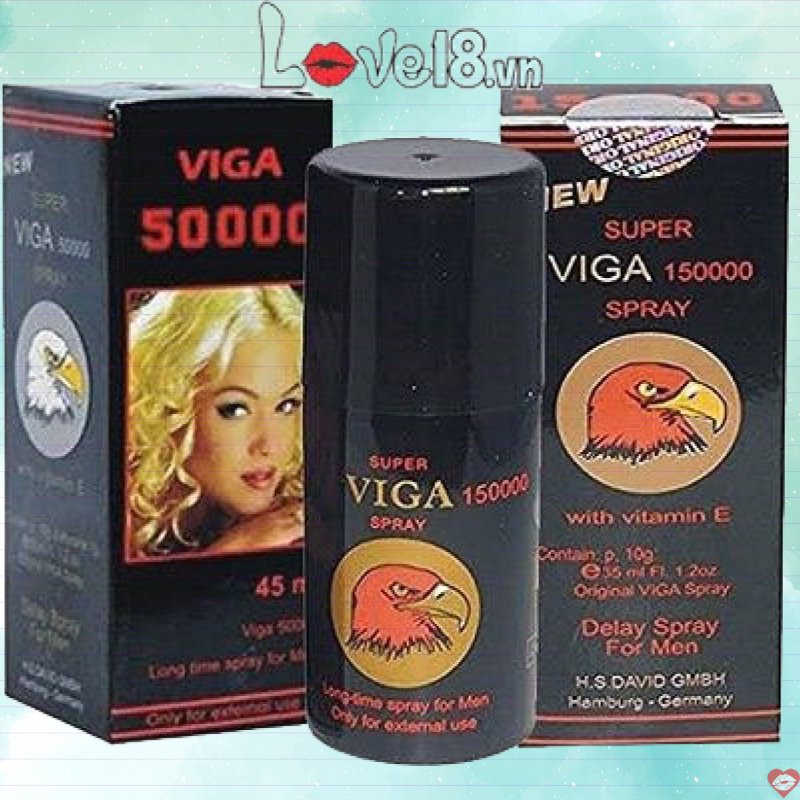 Chai xịt kéo dài thời gian Super Viga 150000 nhập khẩu Đức chất lượng 