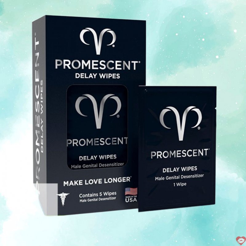 Khăn lau kéo dài thời gian nam Promescent Delay Wipes tiện lợi gọn nhẹ 