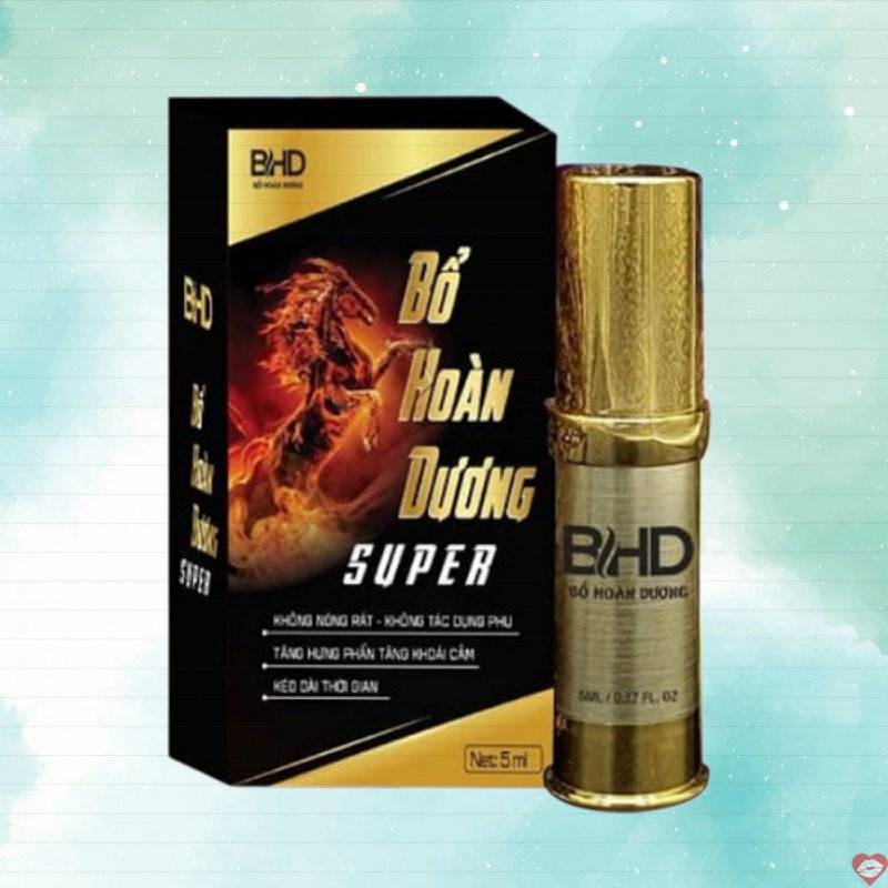 Chai xịt Bổ Hoàn Dương 5ml kéo dài thời gian quan hệ hiệu quả 