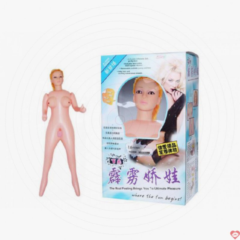 Búp bê tình dục bơm hơi Baile cô nàng tóc vàng rung âm thanh thật 