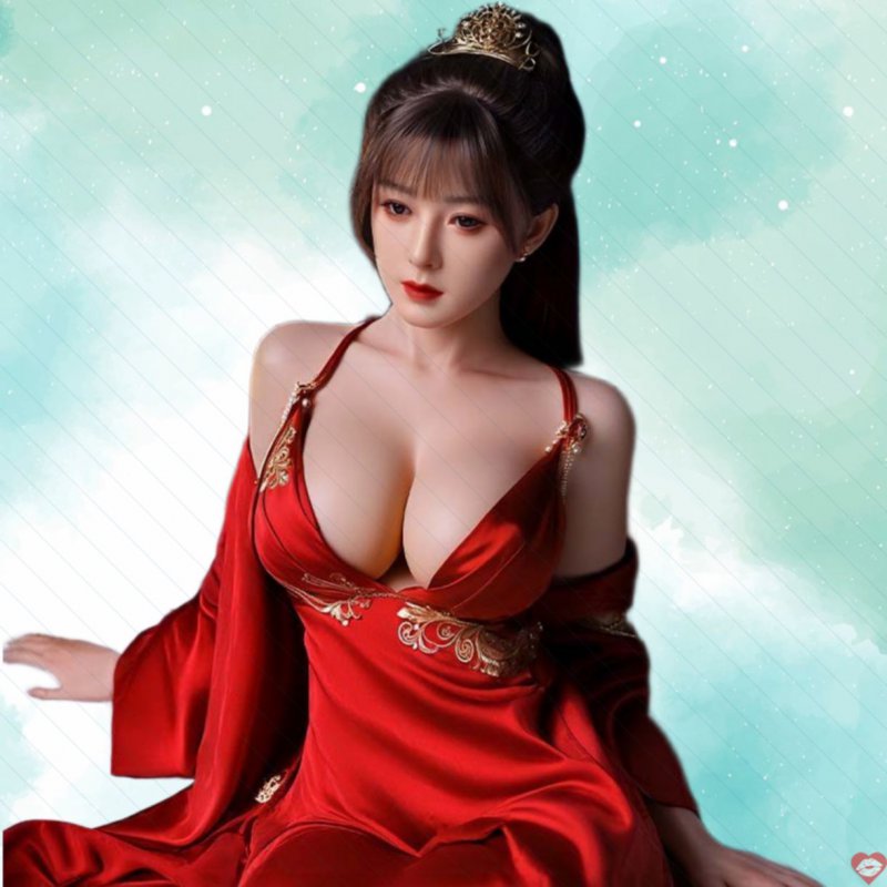 Búp bê tình dục Tuyết Lệ trắng sáng căng tròn đầu silicone cấy tóc thân TPE 1m58