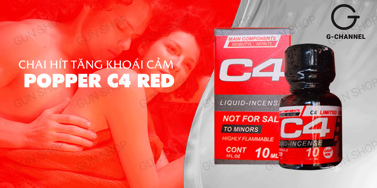 So sánh Chai hít tăng khoái cảm Popper C4 Red - Chai 10ml chính hãng So sánh Chai hít tăng khoái cảm Popper C4 Red - Chai 10ml chính hãng