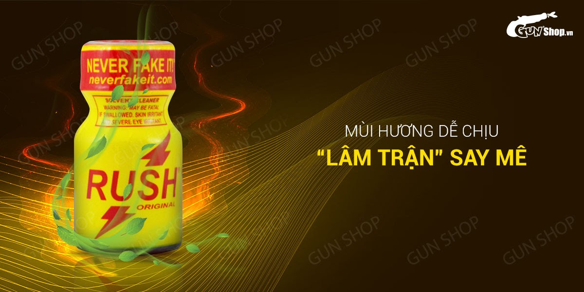  Nơi bán Chai hít tăng khoái cảm Popper Rush Original Yellow - Chai 10ml hàng xách tay