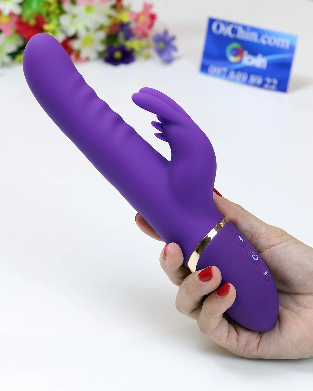 Máy massage điểm G Loving World Paladin rung xoay thụt tỏa nhiệt pin sạc 