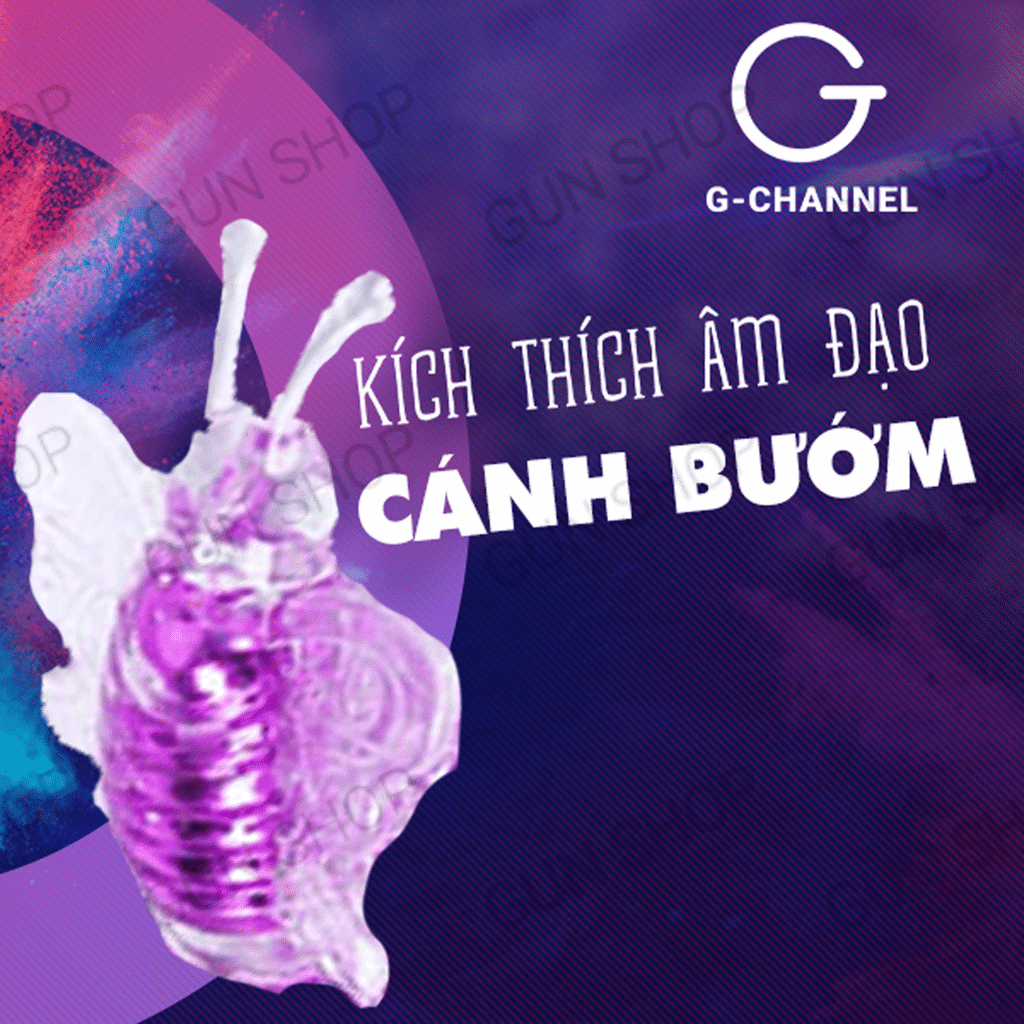 Dương vật giả có cánh bướm ngoài 8 tần số rung sạc điện - Libo