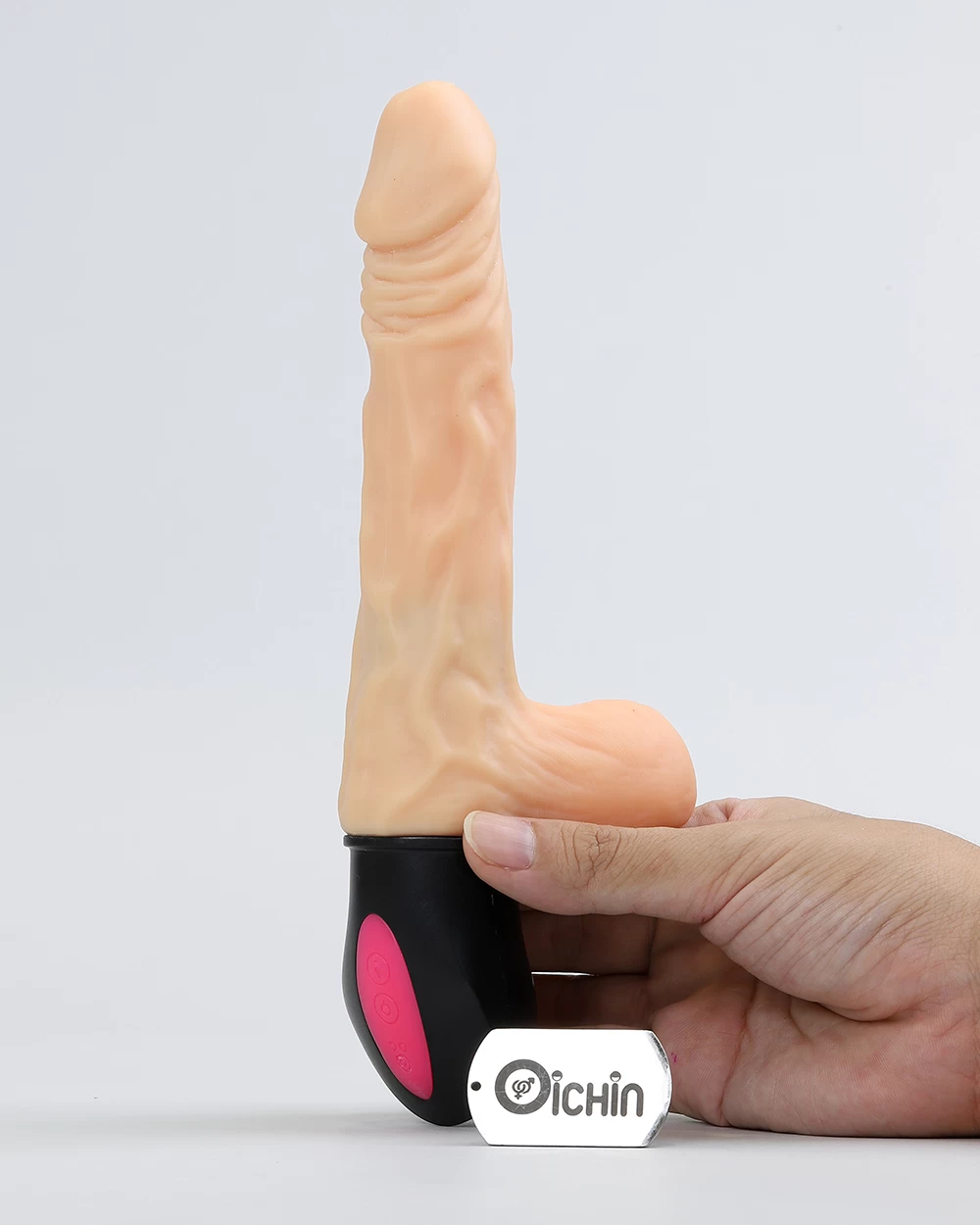 Dương vật giả XinLV XL-912 silicon mềm mịn rung tỏa nhiệt 12 chế độ