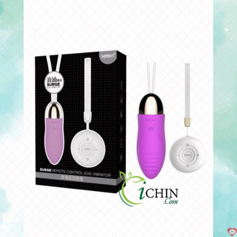 Trứng rung Leten Surge sạc pin sang trọng điều khiển từ xa 