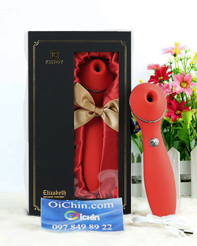 KISTOY Elizebeth cao cấp 2 đầu hút thổi 30 chế độ pin sạc silicon mềm mại
