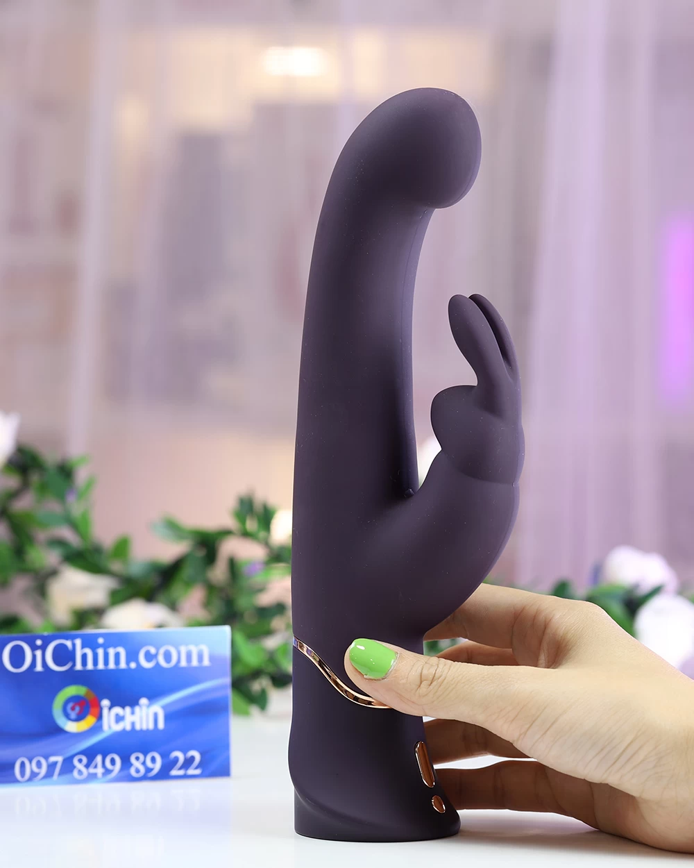 Máy rung tai thỏ G Spot Stroker Greedy Girl 12 chế độ rung 