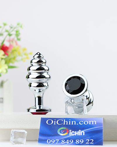 Phích cắm hậu môn inox xoắn ốc cao cấp đủ size màu sắc đa dạng