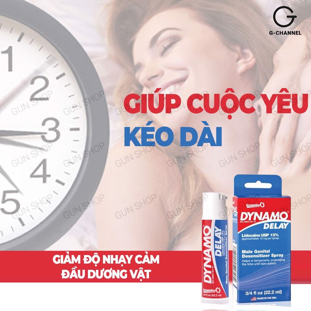Chai xịt Mỹ Dynamo Delay - Kéo dài thời gian - Chai 22ml