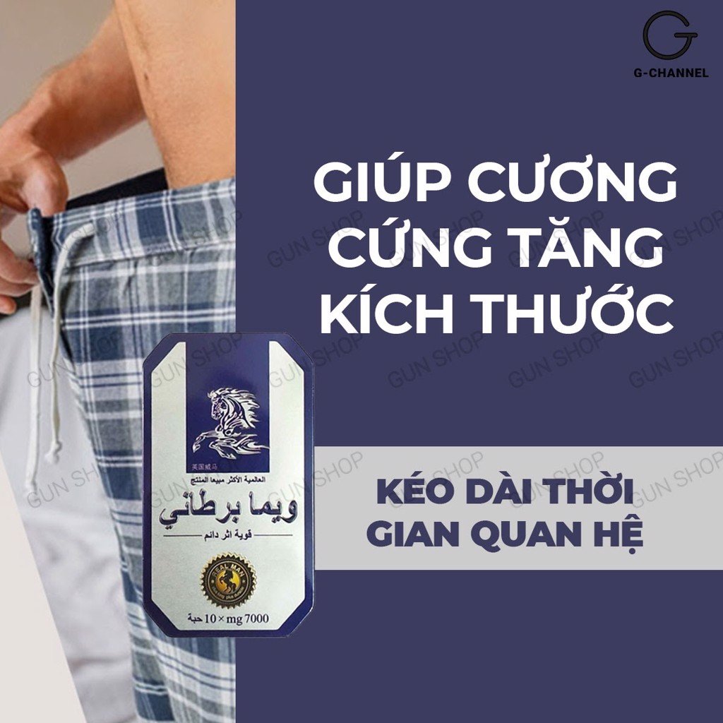 Ngựa Thái chính hãng thuốc cường dương kéo dài thời gian cho Nam hộp 10 viên