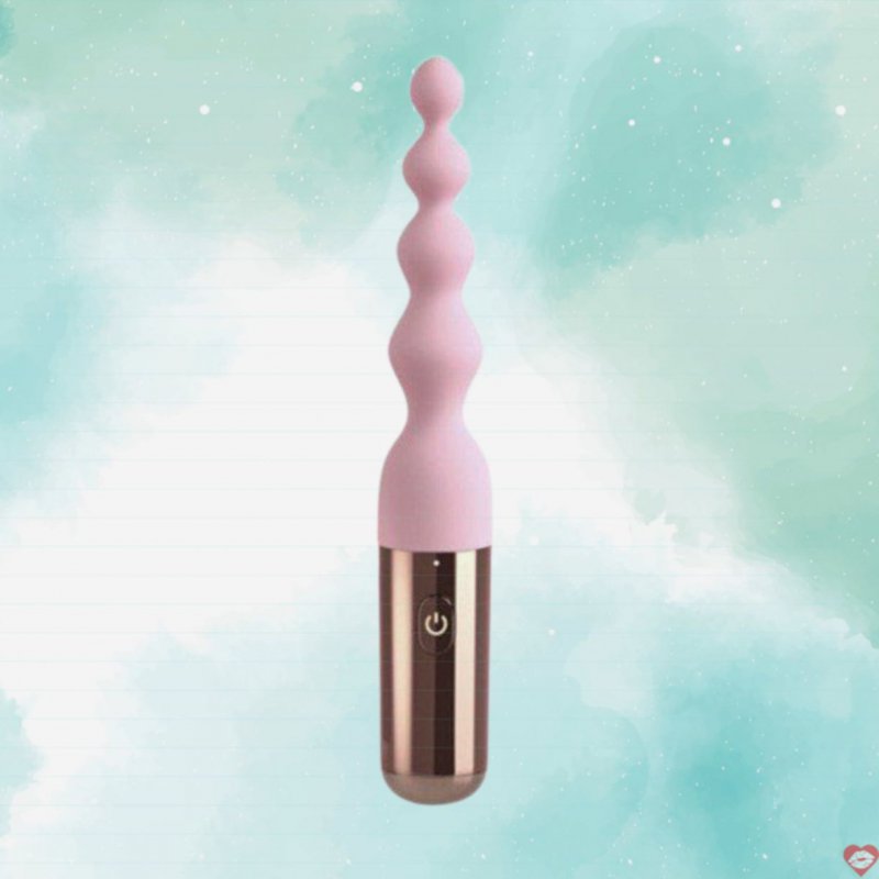 Máy rung hậu môn dạng chuỗi Bead Elementary silicone ABS mãnh liệt 
