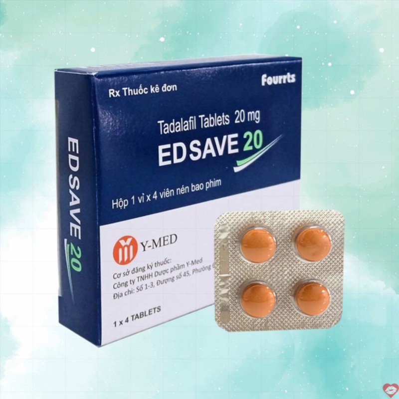 Viên uống EdSave 20mg tăng cường sinh lý nam kéo dài thời gian 