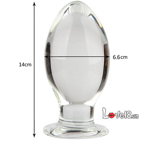Phích cắm hậu môn bằng thủy tinh siêu to hình giọt nước